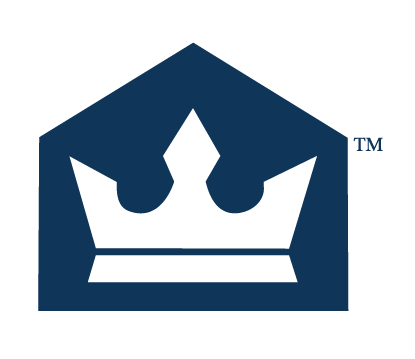 Hyrex logo crown within house